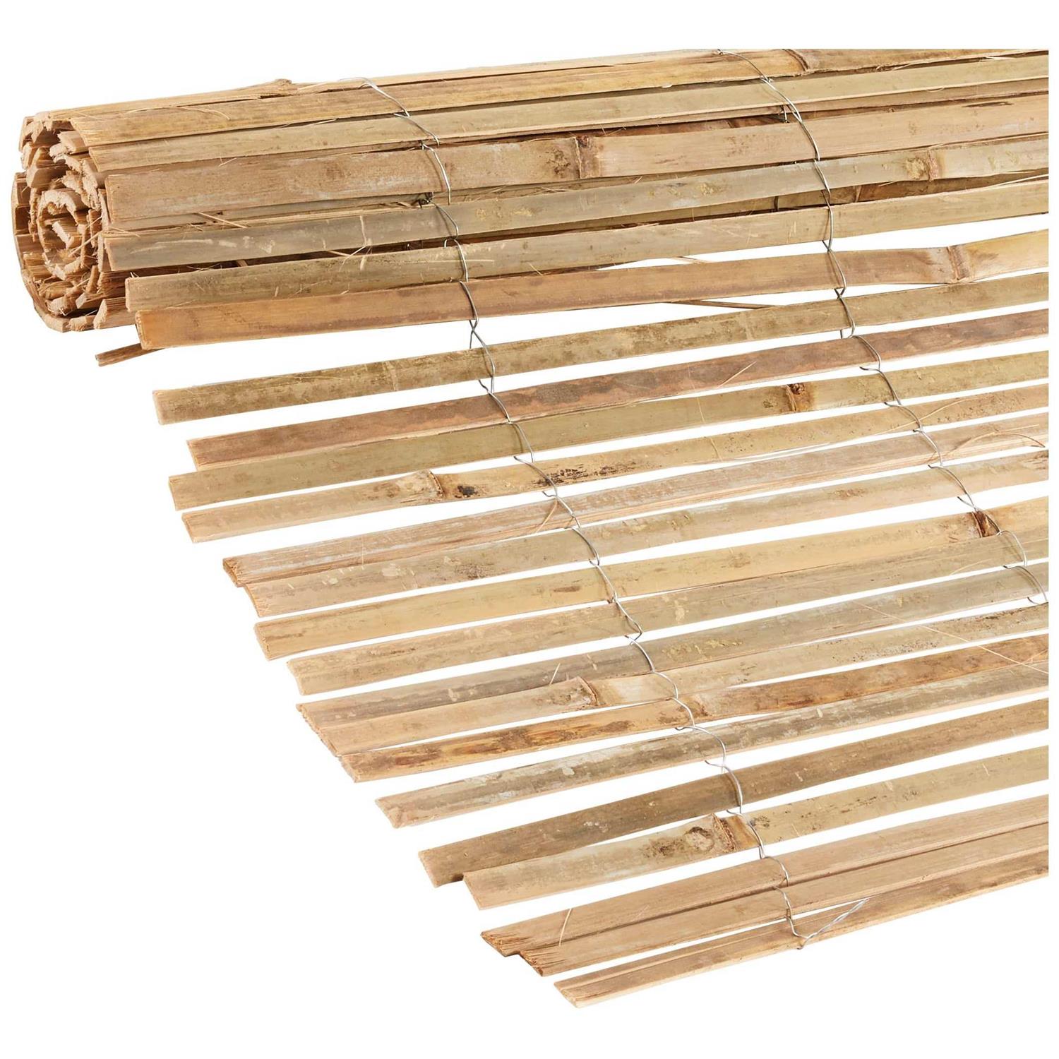 Forever Bamboo Natural Split Rolled Bamboo Fence Panel for Garden Privacy Fence Screen for Indoor or Outdoor 4 Ft H x 6 Ft L - Image 3