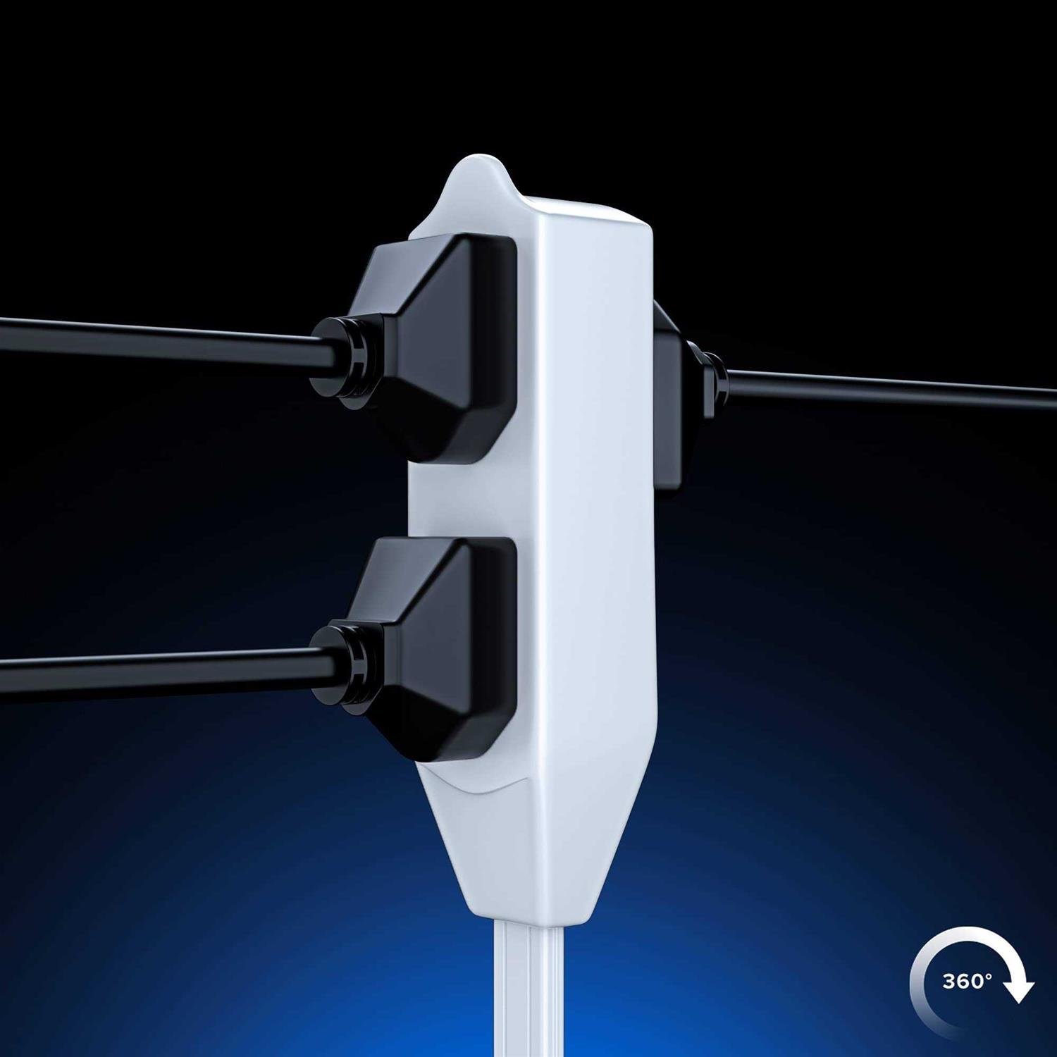 Maximm Cable 360 Rotating Flat Plug Extension Cord/Wire - Image 4