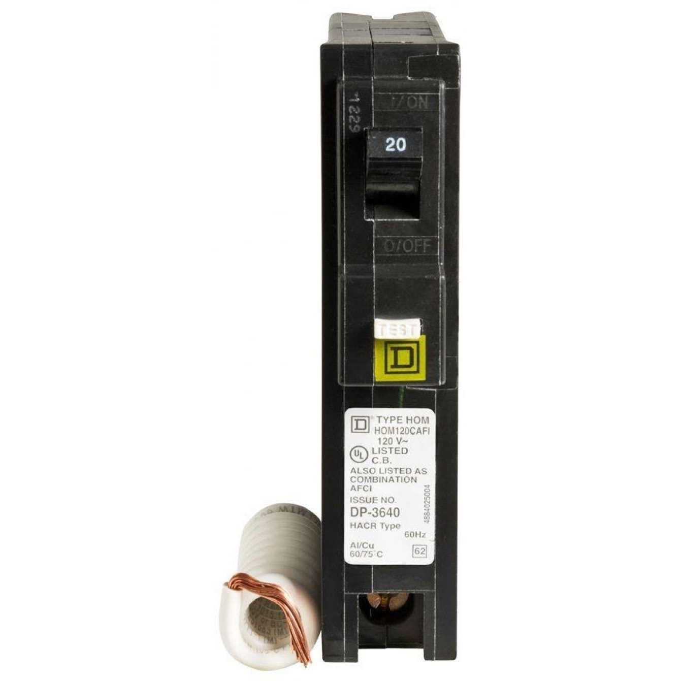 Square D Homeline Combination Arc Fault Breaker 20 - Image 5