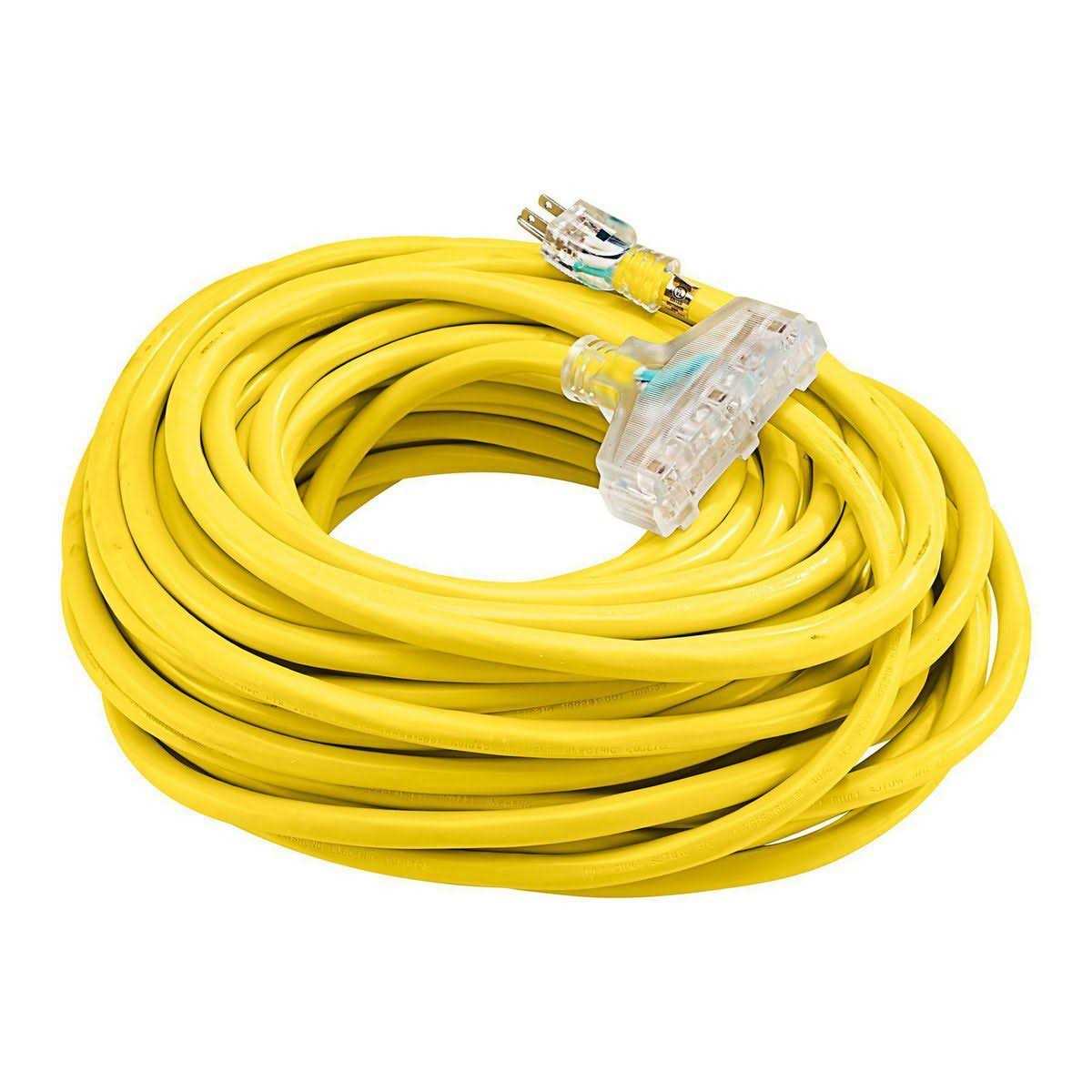 Vanguard 100 ft. x 10/3 Gauge Triple Tap Extension Cord - Image 3