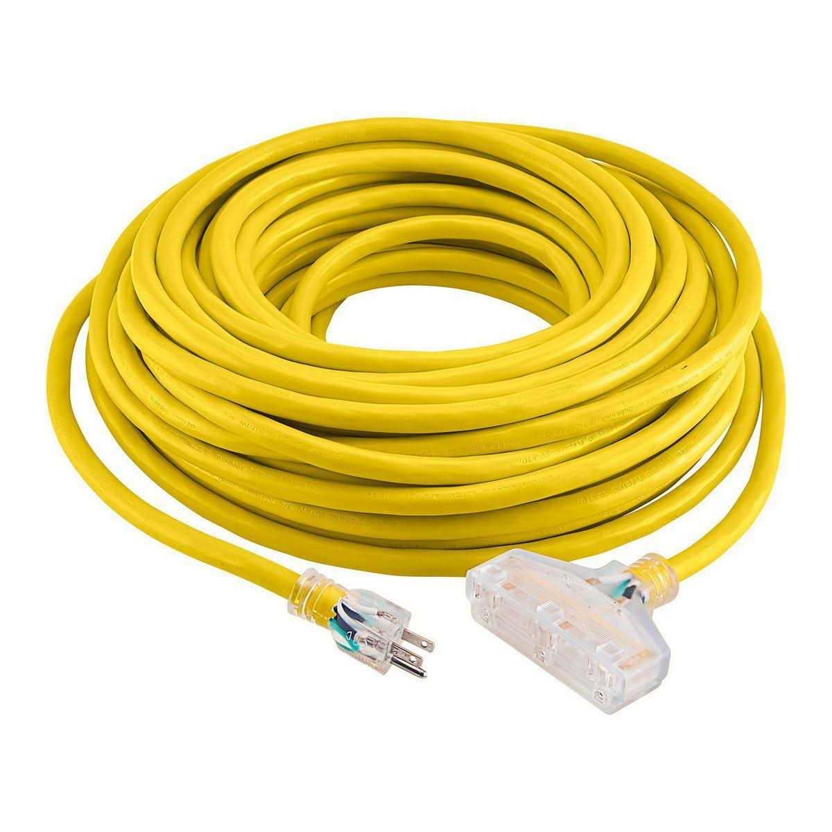 Vanguard 100 ft. x 10/3 Gauge Triple Tap Extension Cord - Image 4