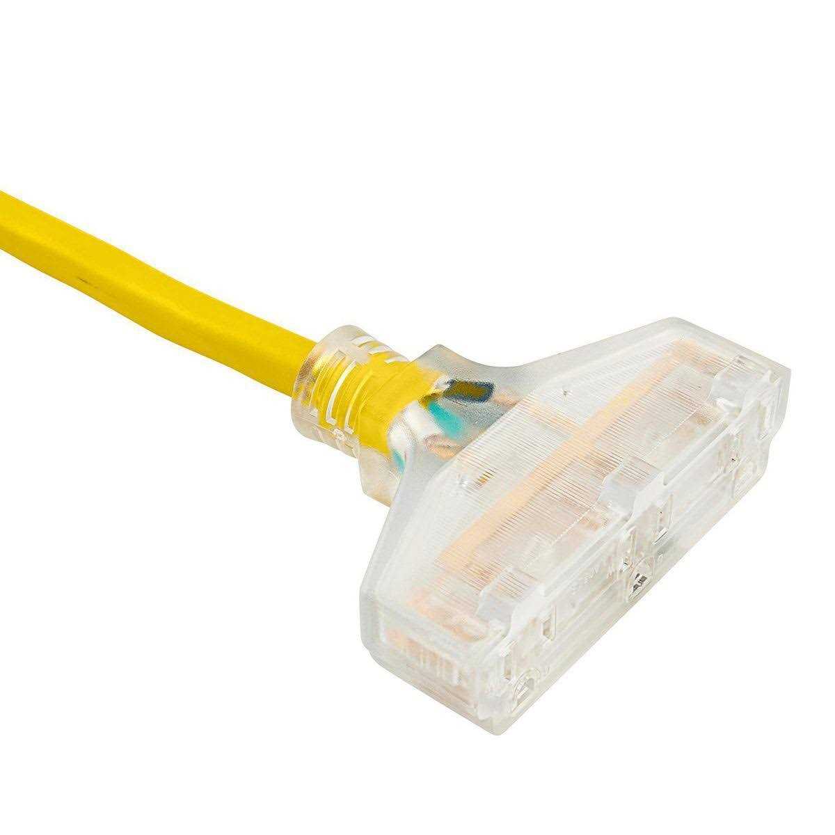 Vanguard 100 ft. x 10/3 Gauge Triple Tap Extension Cord - Image 5