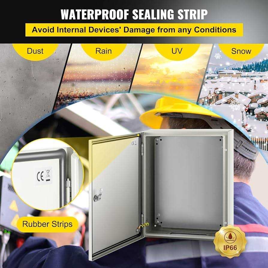 VEVOR NEMA Steel Enclosure NEMA 4X Steel Electrical Box - Image 2