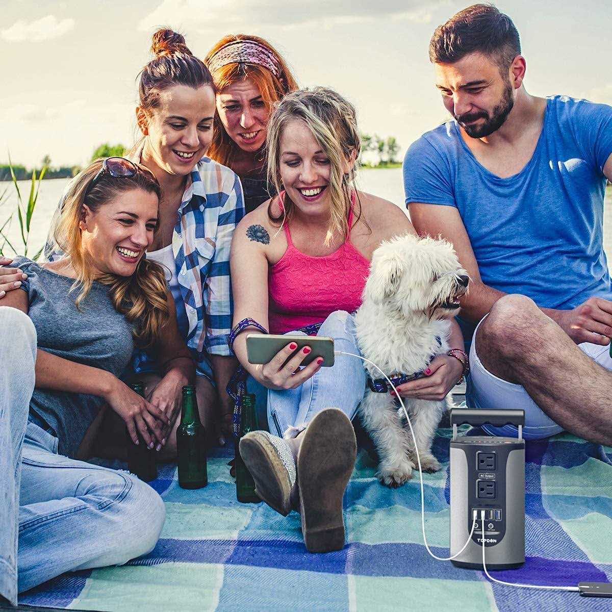 Portable Power Station Solar Generator Topdon H200 185 Watts 110v/200w Lithium Power Supply - Image 4