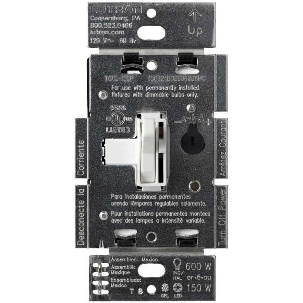 Lutron AYCL-153P-WH Ariadni CFL/LED Dimmer