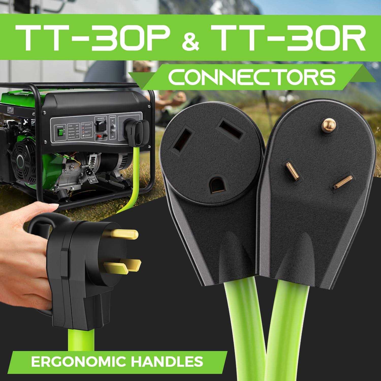 Gearit 30-Amp Extension Cord for RV and Auto 3-Prong 125-Volt 10/3 STW 10awg Gauge 3 Wire - Image 3