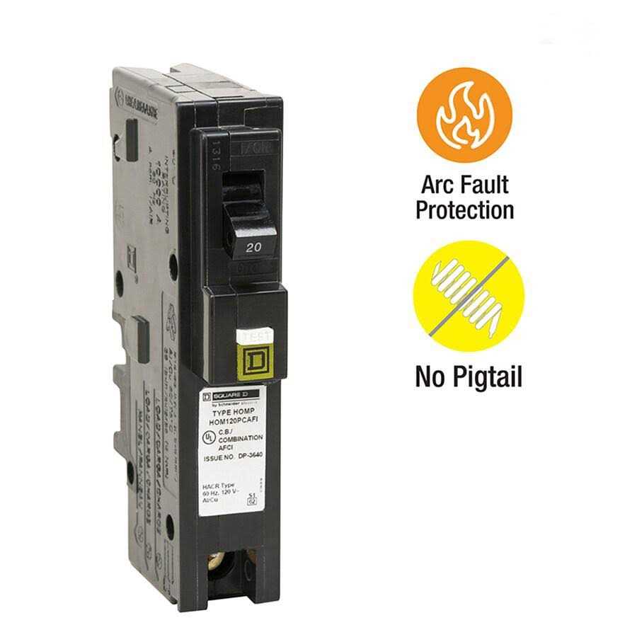 Square-D HOM120PCAFIC Homeline Single Pole Circuit Breaker - Image 4