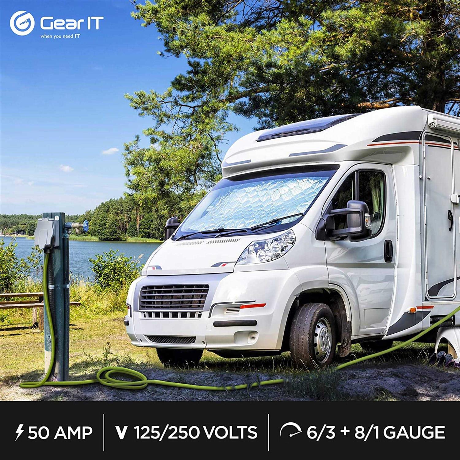 GearIT 50-Amp Extension Cord for RV and EV 4-Prong 250-Volt - Image 4