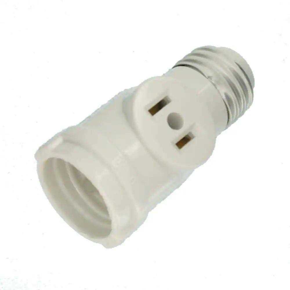 Leviton Plastic Keyless Lampholder w/Outlet - Image 2