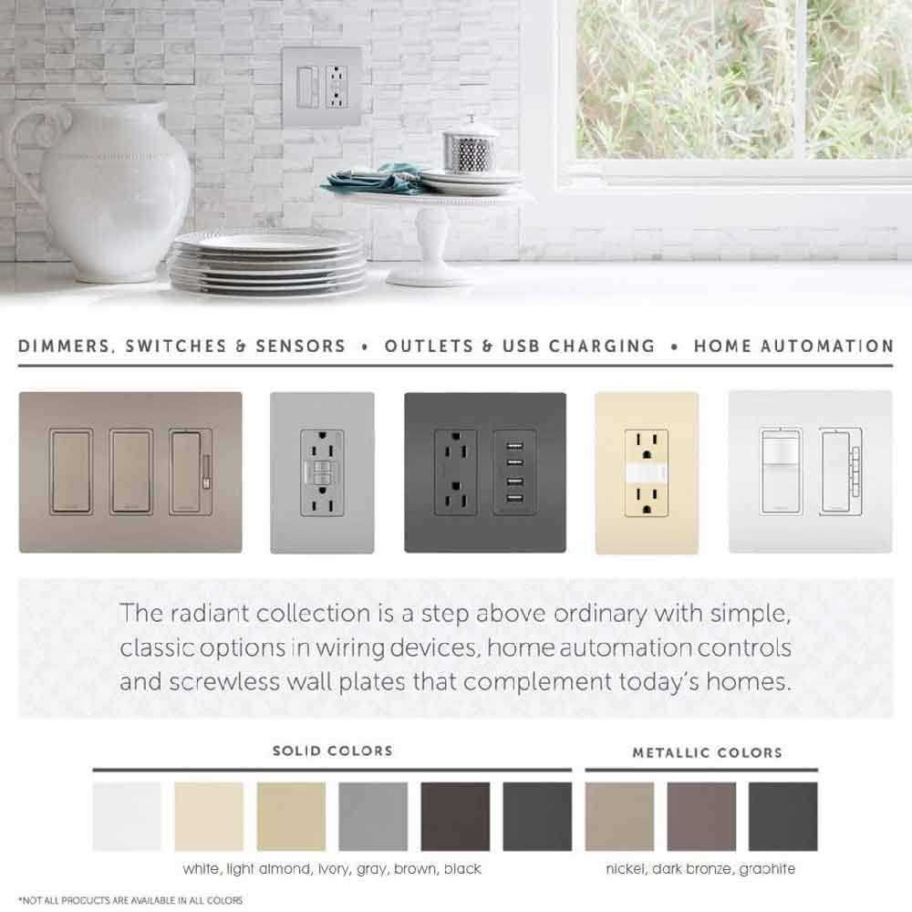 Radiant One-Gang Screwless Wall Plate - Image 4