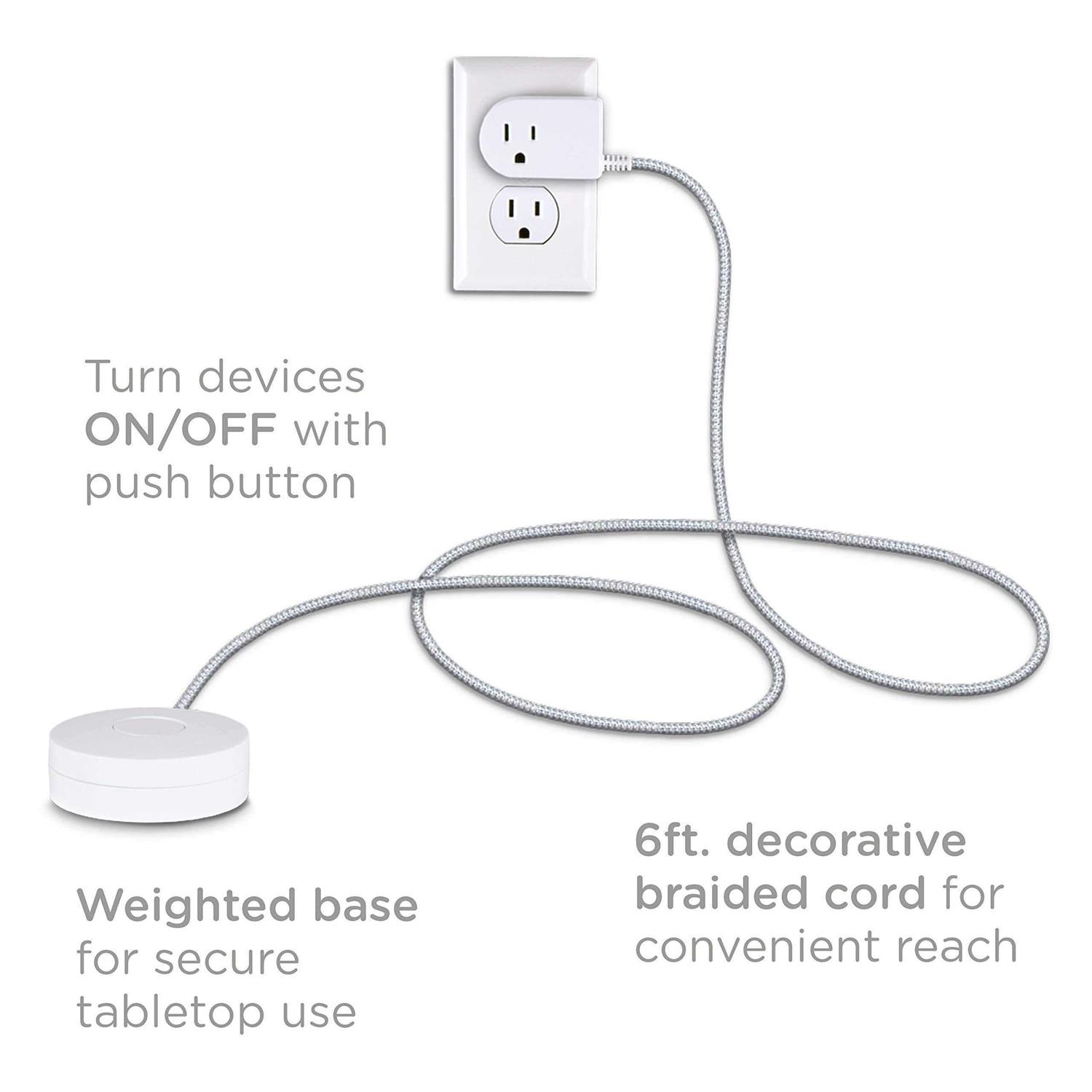 Cordinate Tabletop Switch with Braided Cord - Image 3