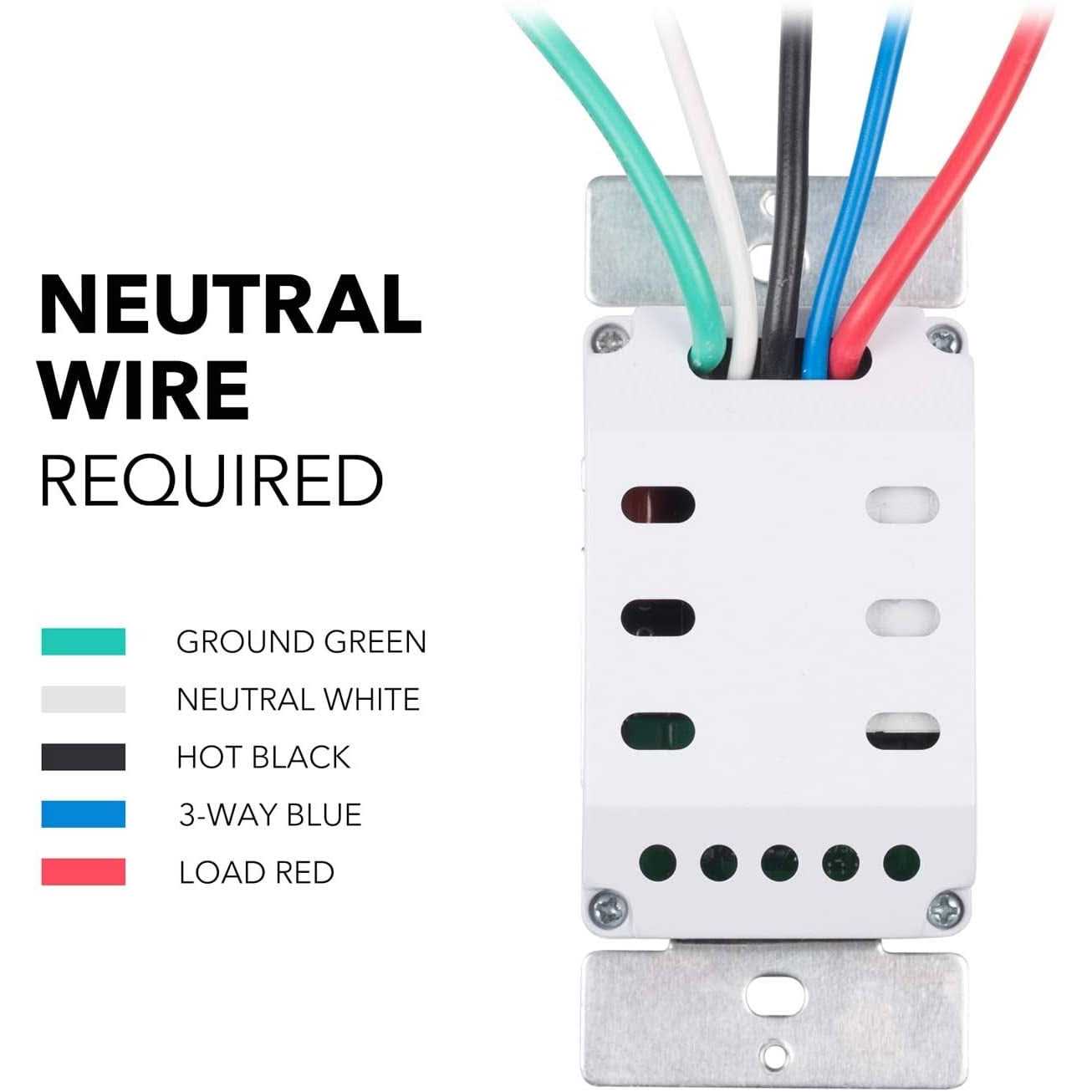 BN-link 7 Day Programmable In-Wall Timer Switch for Lights, Fans and Motors, Single Pole and 3 Way Both Use - Image 4
