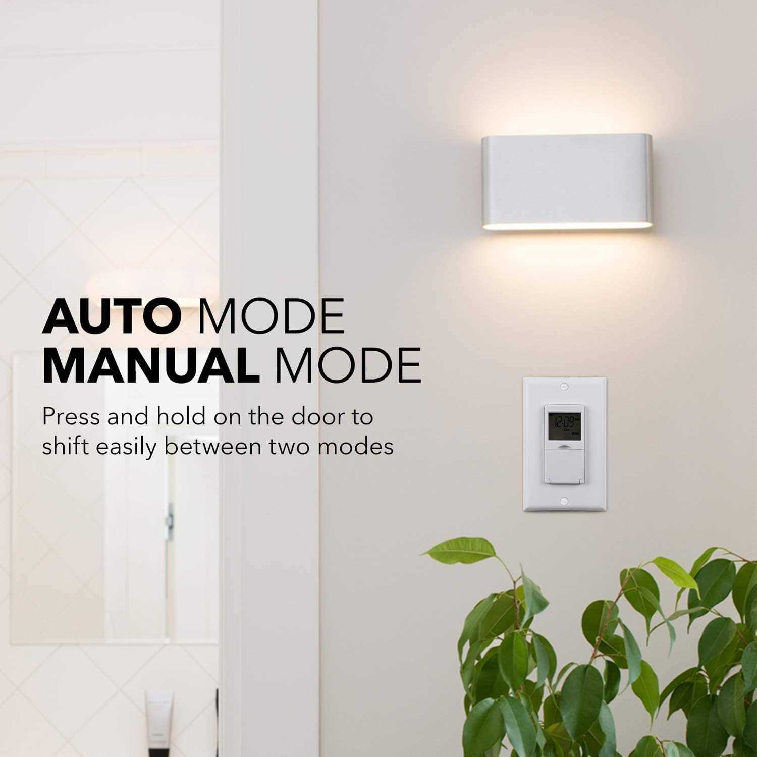 BN-link 7 Day Programmable In-Wall Timer Switch for Lights, Fans and Motors, Single Pole and 3 Way Both Use - Image 5