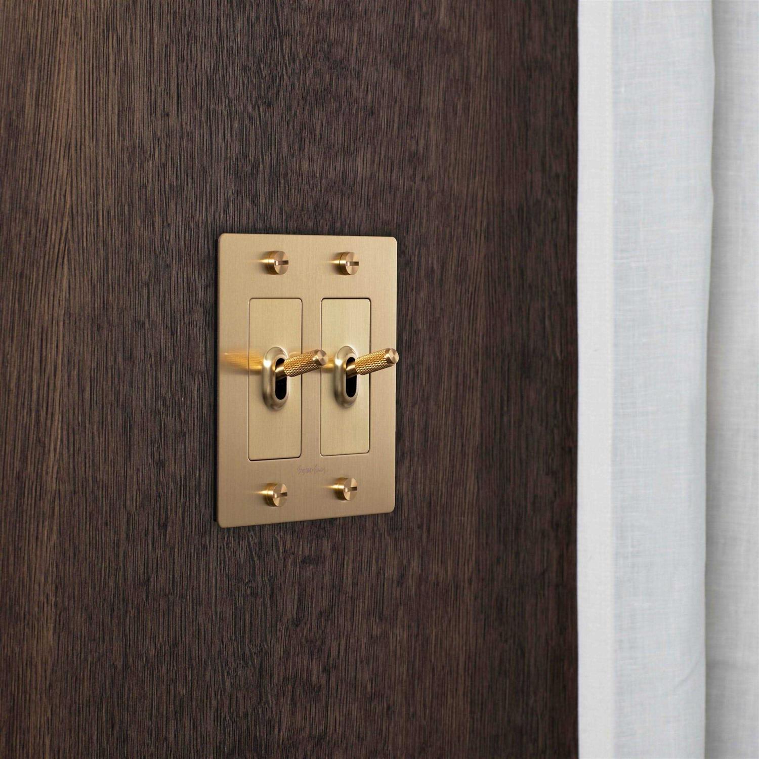 Buster + Punch 2 Gang Toggle Switch Complete - Image 2