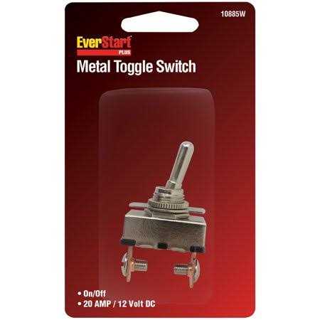 Everstart Plus 10885W Universal Metal Toggle Switch 20 Amp 12 Volt DC - Image 2