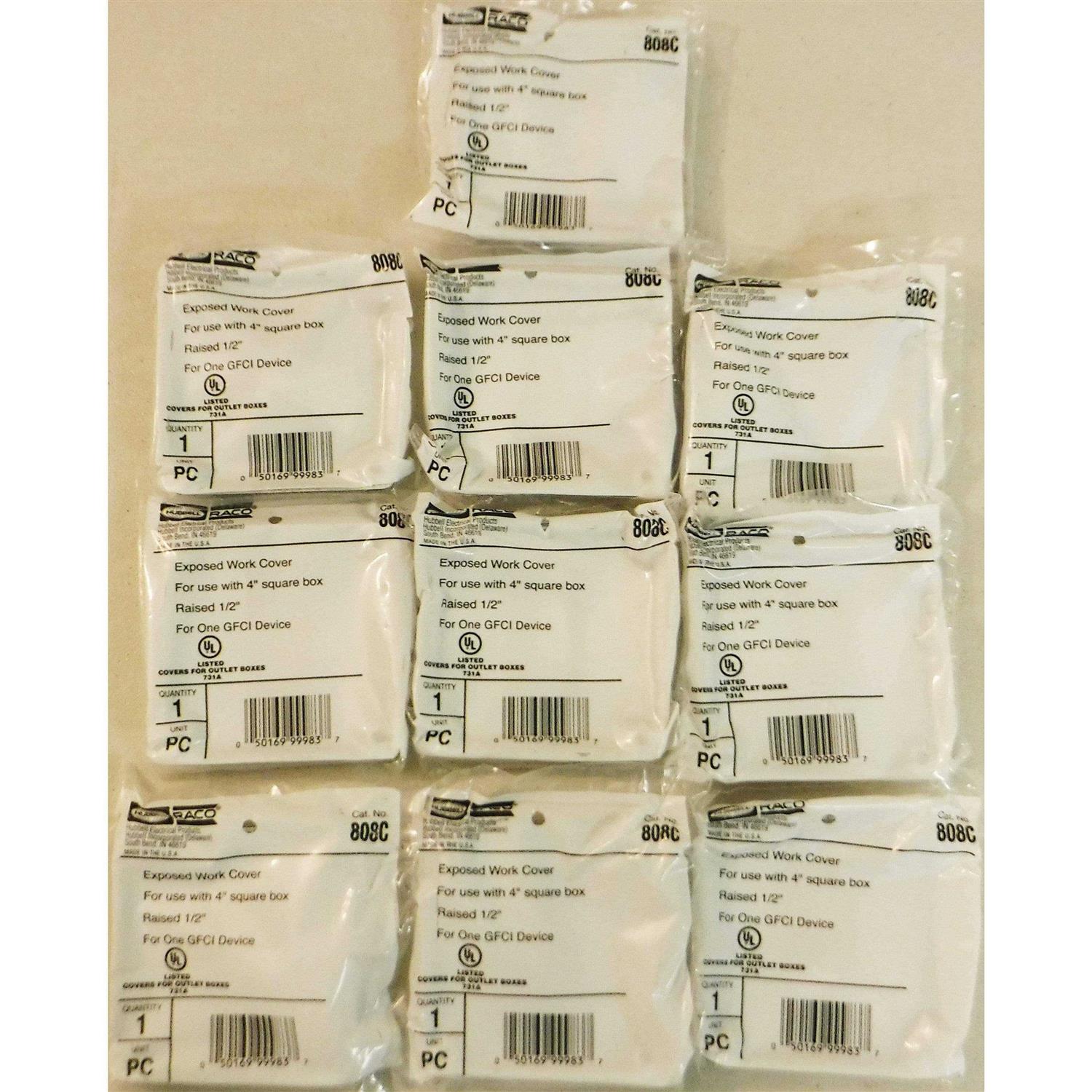 Raco 808C 4 Square Work Cover - Image 5