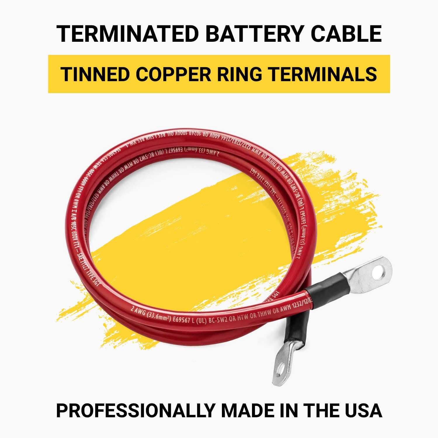 Spartan Power Red AWG Battery Cable - Image 5