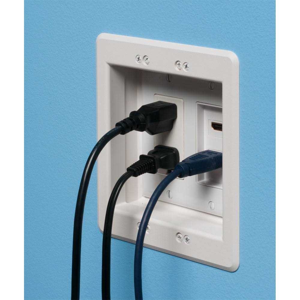 Arlington TVBU505 2-Gang Recessed TV Box for Power and Low Voltage - Image 3