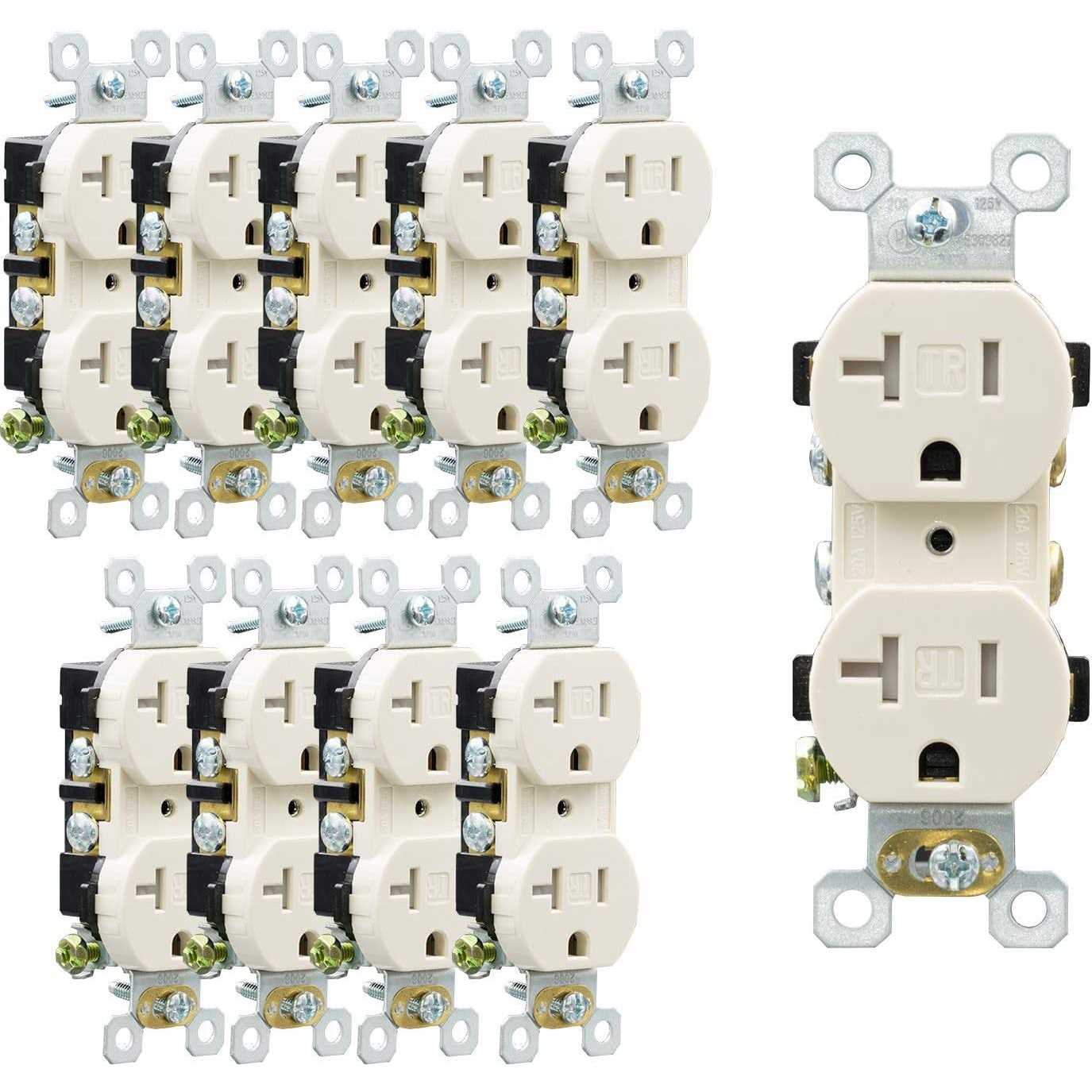 Aida Duplex Electrical Receptacle Outlets 20Amp 125V Wall Outlet - Image 5