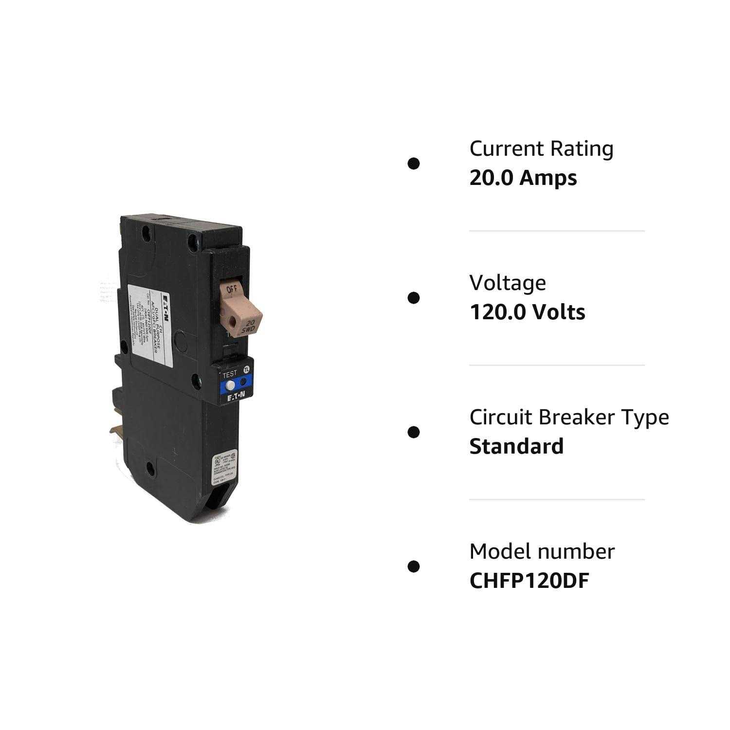 Eaton CHFP120DF CH Arc Fault/Ground Fault Circuit Breaker - Image 2