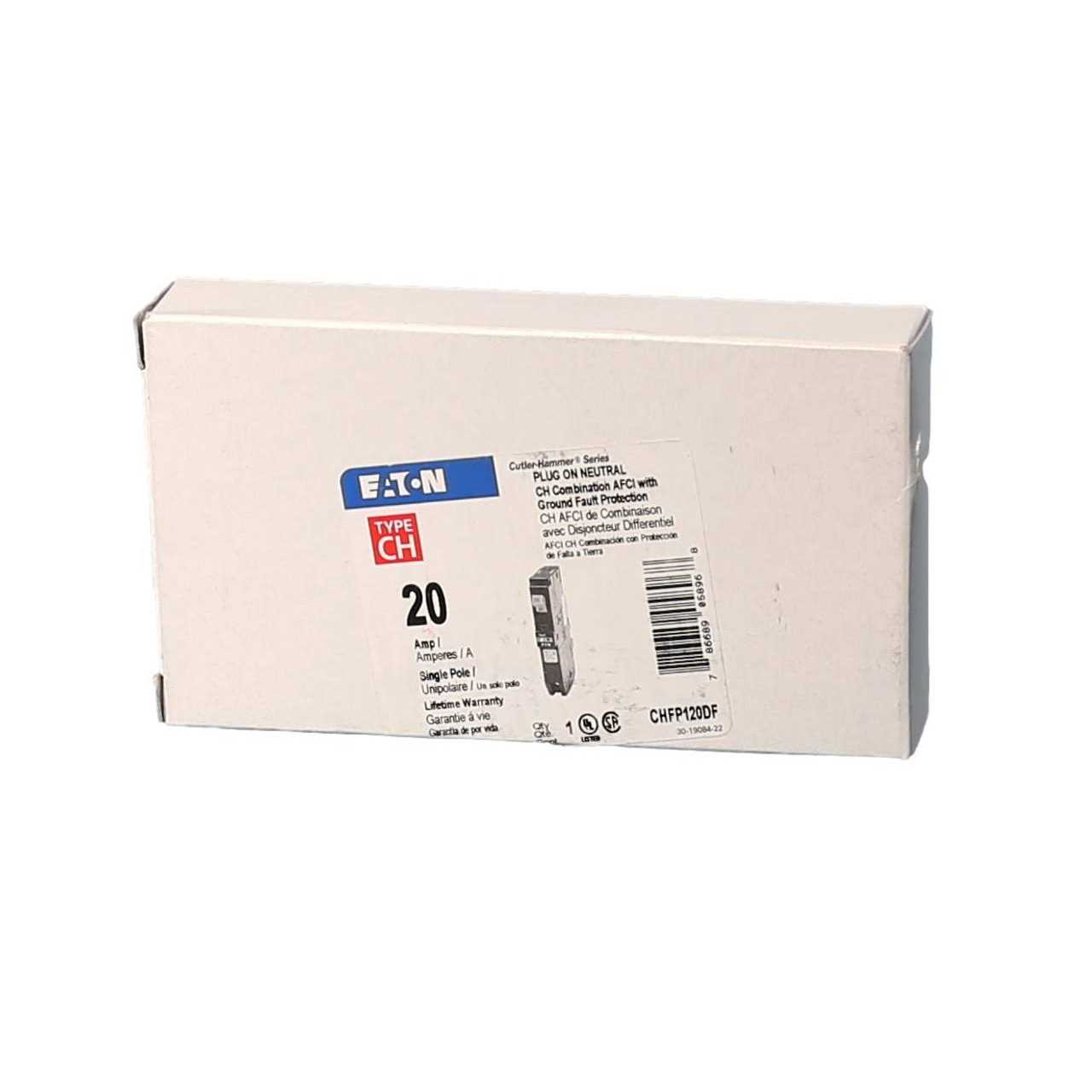 Eaton CHFP120DF CH Arc Fault/Ground Fault Circuit Breaker - Image 4