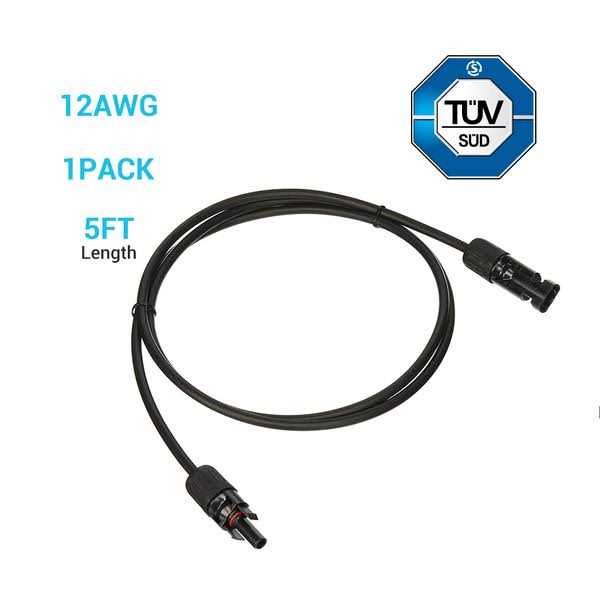 Renogy 5ft 10AWG Solar Extension Cable with Male and Female Connectors - Image 2