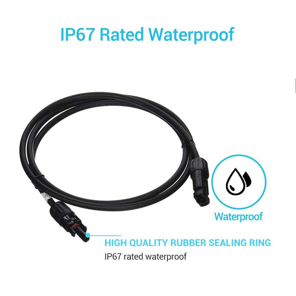 Renogy 5ft 10AWG Solar Extension Cable with Male and Female Connectors - Image 2