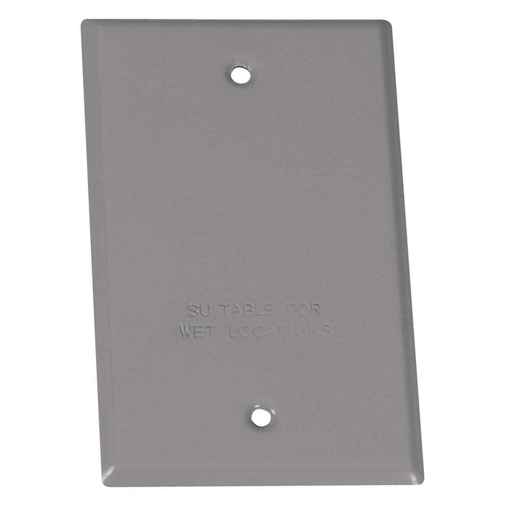 Sigma Electric Gray 1 gang Blank Cover