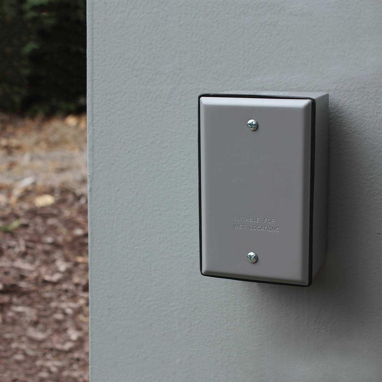 Sigma Electric Gray 1 gang Blank Cover - Image 2