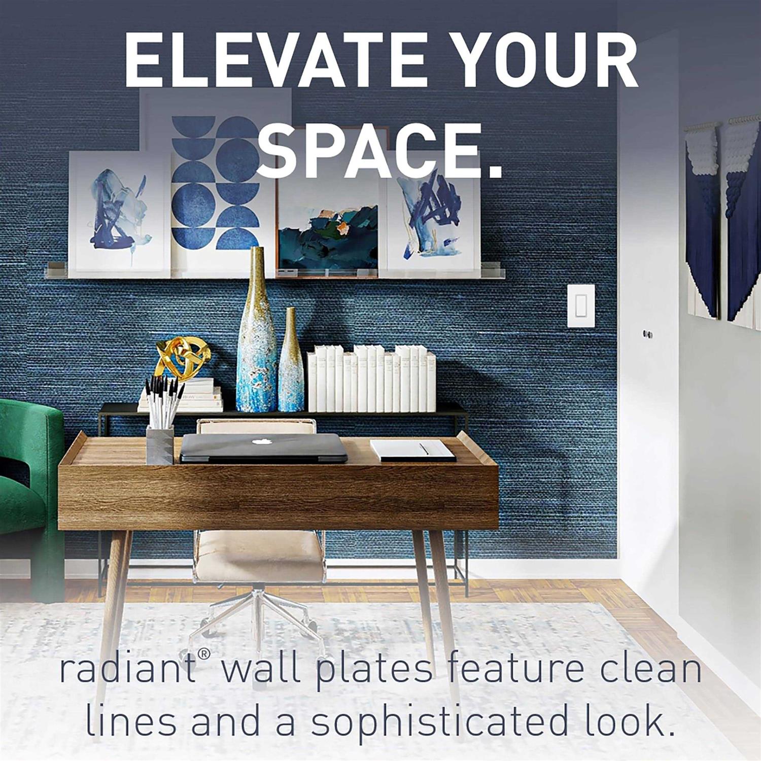 radiant One-Gang Screwless Wall Plate - Image 3