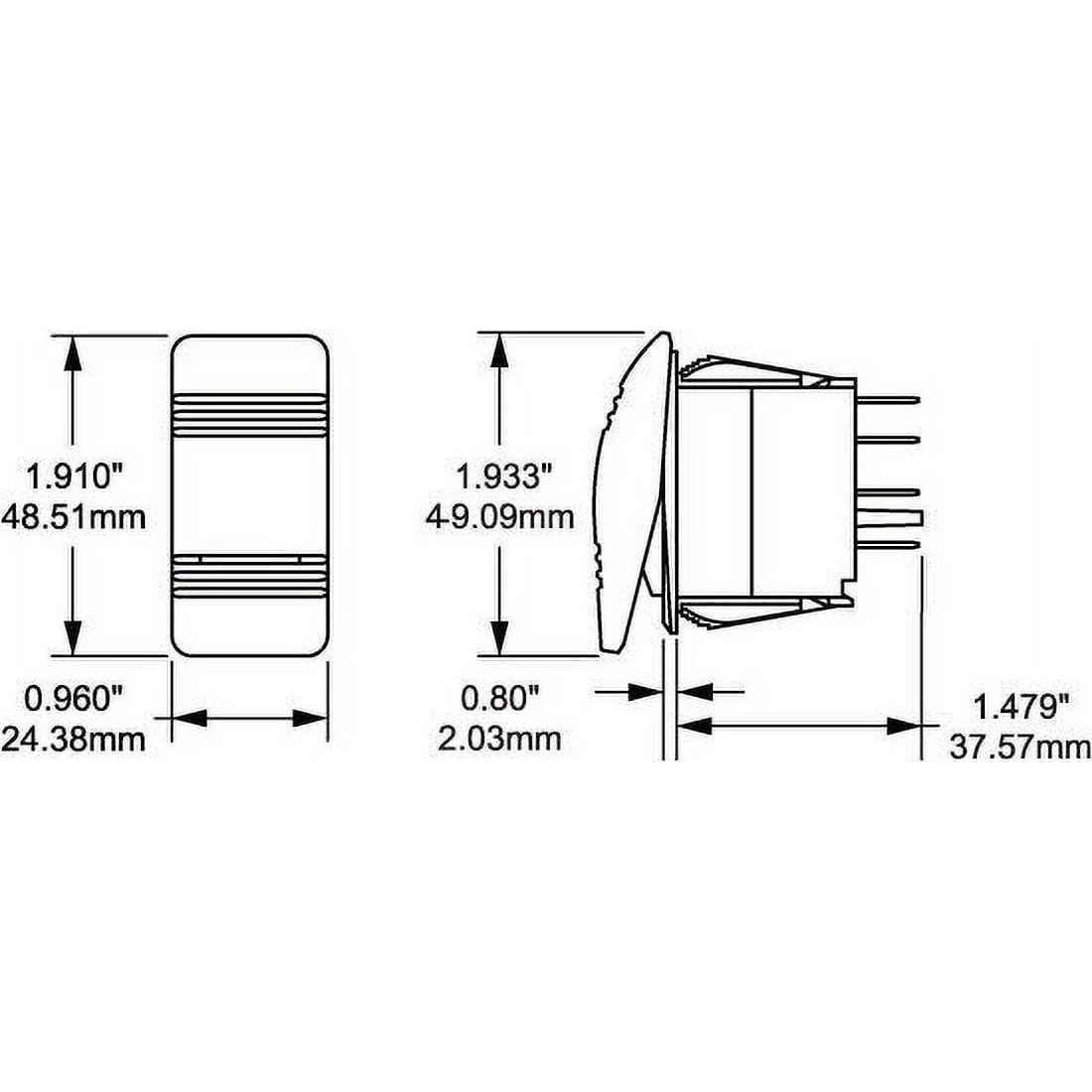 Blue Sea 8286 Water Resistant Contura Switch - Image 3