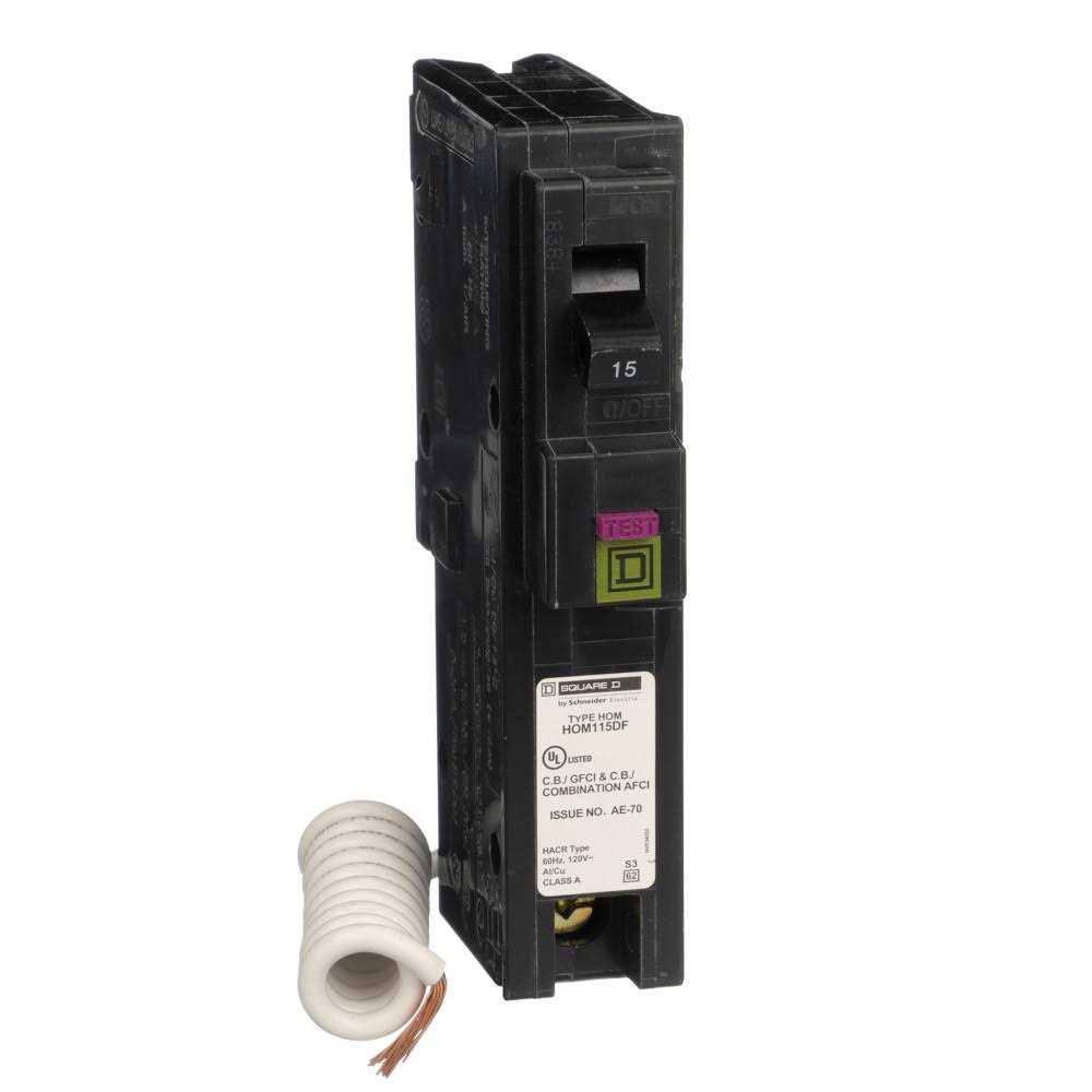 Square D HOM115DFC Homeline Single Pole Dual Function Circuit Breaker - Image 4