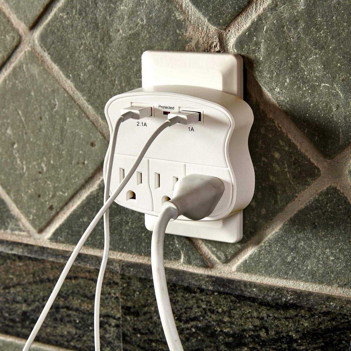 Armstrong 3 Outlet 2 USB Rapid Charging Wall Adapter - Image 3