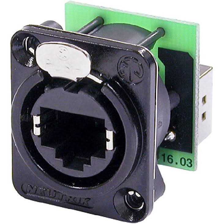 Neutrik NE8FDP-B RJ45 etherCON Feedthrough Receptacle