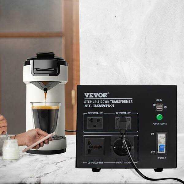 VEVOR Step Up Down Transformer Voltage Converter 2100-Watt 240-Volt to 110-oltV 1103-Volt to 240-Volt US-UK - Image 4