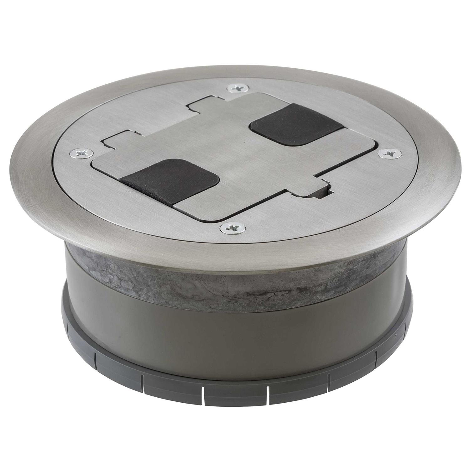 Hubbell RF406ALU Floor Box Flange and Door