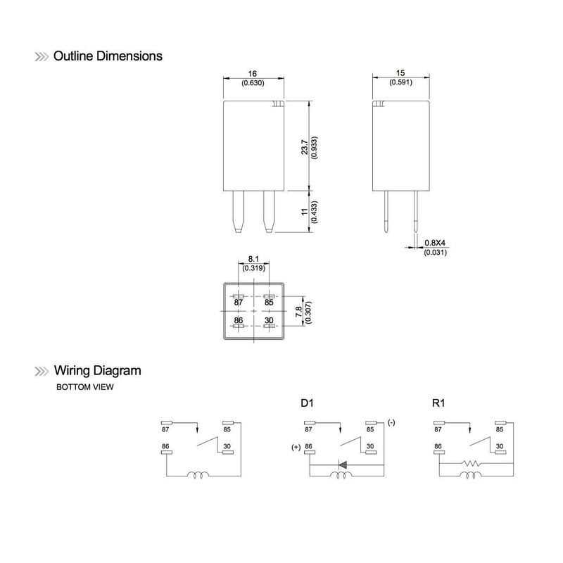 JOINAP Automotive Purpose Relays 303-1AH-C-R1-U01-12VDC SPNO 20A 12VDC for Polaris RZR Slingshot Ranger Sportsman Cooling Fan Relay - Image 5