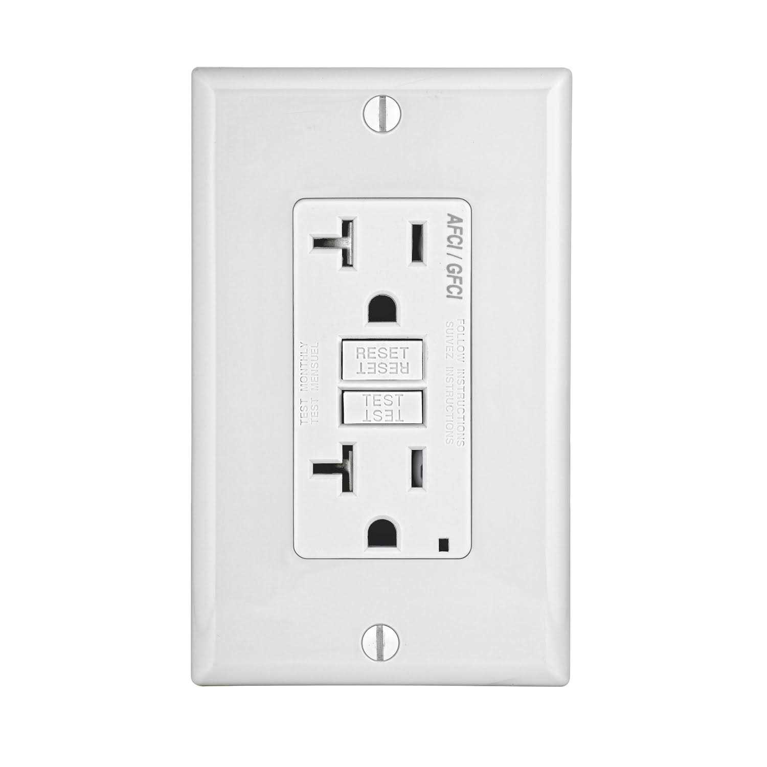 Leviton AGTR2-W SmartlockPro Dual Function AFCI/GFCI Receptacle