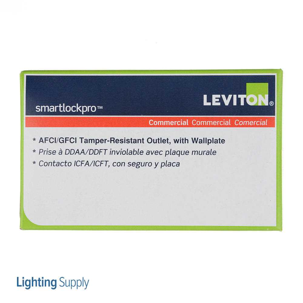 Leviton AGTR2-W SmartlockPro Dual Function AFCI/GFCI Receptacle - Image 2