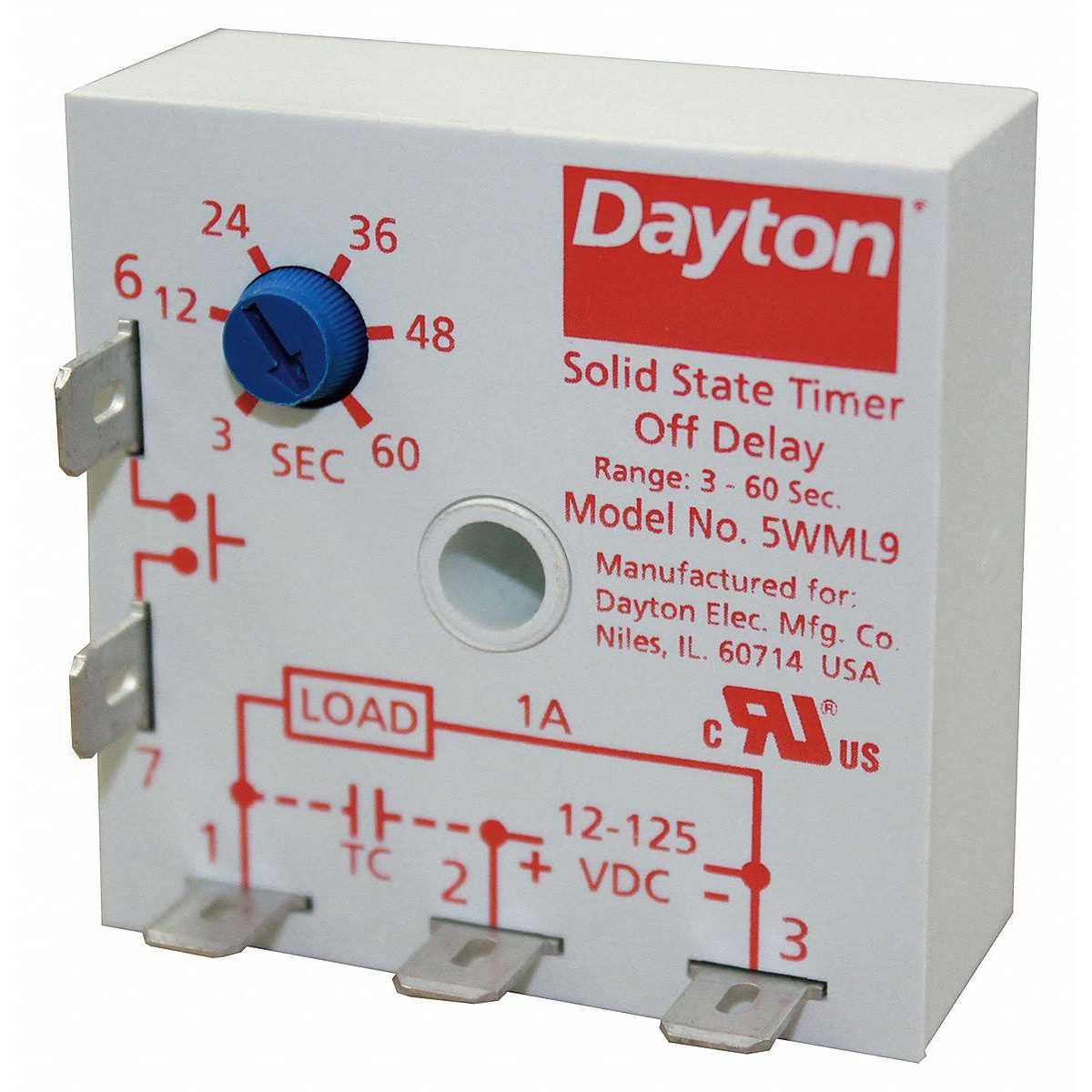 Dayton Encapsulated Timer Relay 5WML9