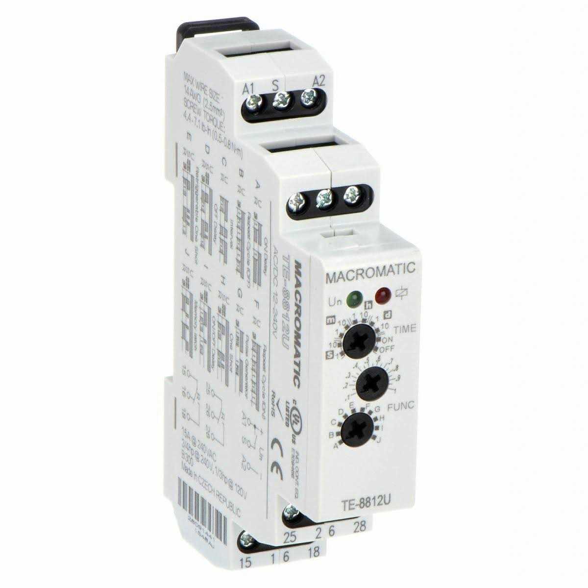 Macromatic TE-8816U MultiFunTimeDelayRelay - Image 2