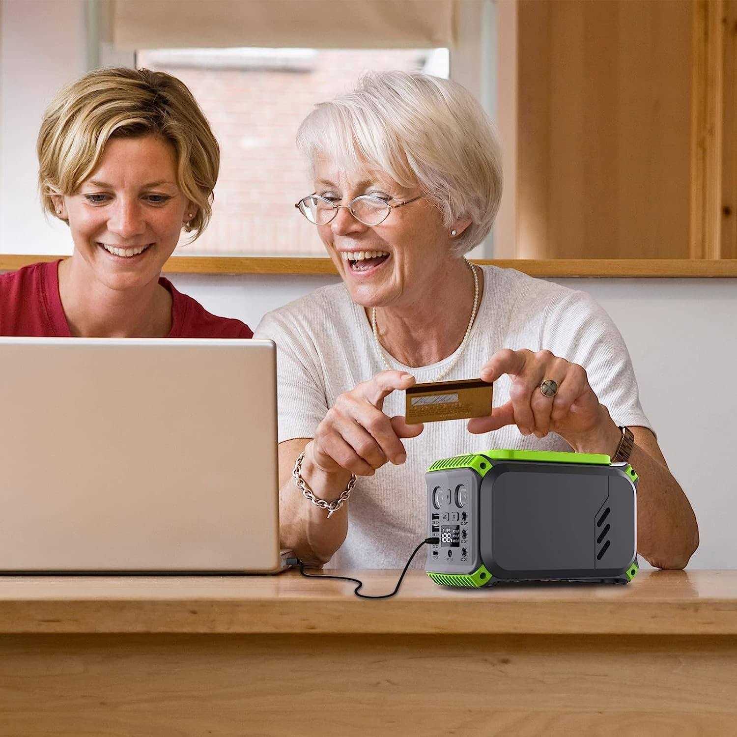 YUSHANG Portable Power Station 155Wh Camping Solar Power Bank with AC Outlet 42000mAh Generator Lithium Battery Power Supply 110V/150W - Image 3