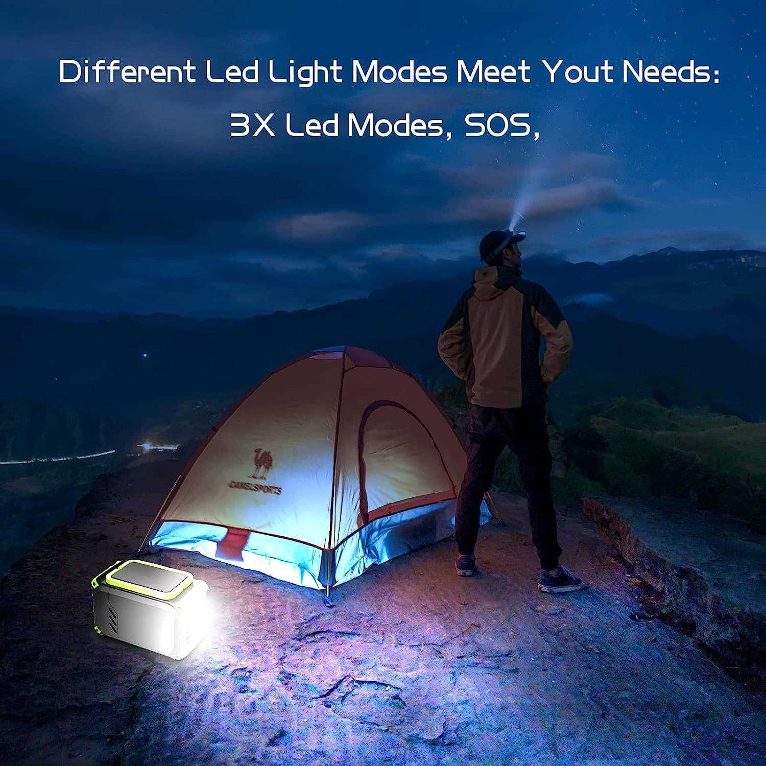 YUSHANG Portable Power Station 155Wh Camping Solar Power Bank with AC Outlet 42000mAh Generator Lithium Battery Power Supply 110V/150W - Image 5