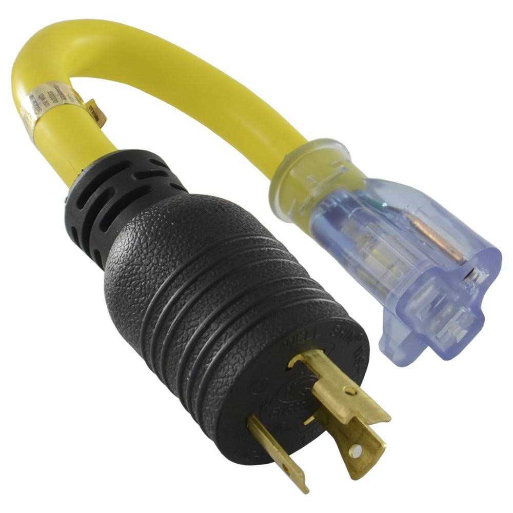 Conntek PL520520 Nema L5-20P to Nema 5-15/20R Pigtail Adapter