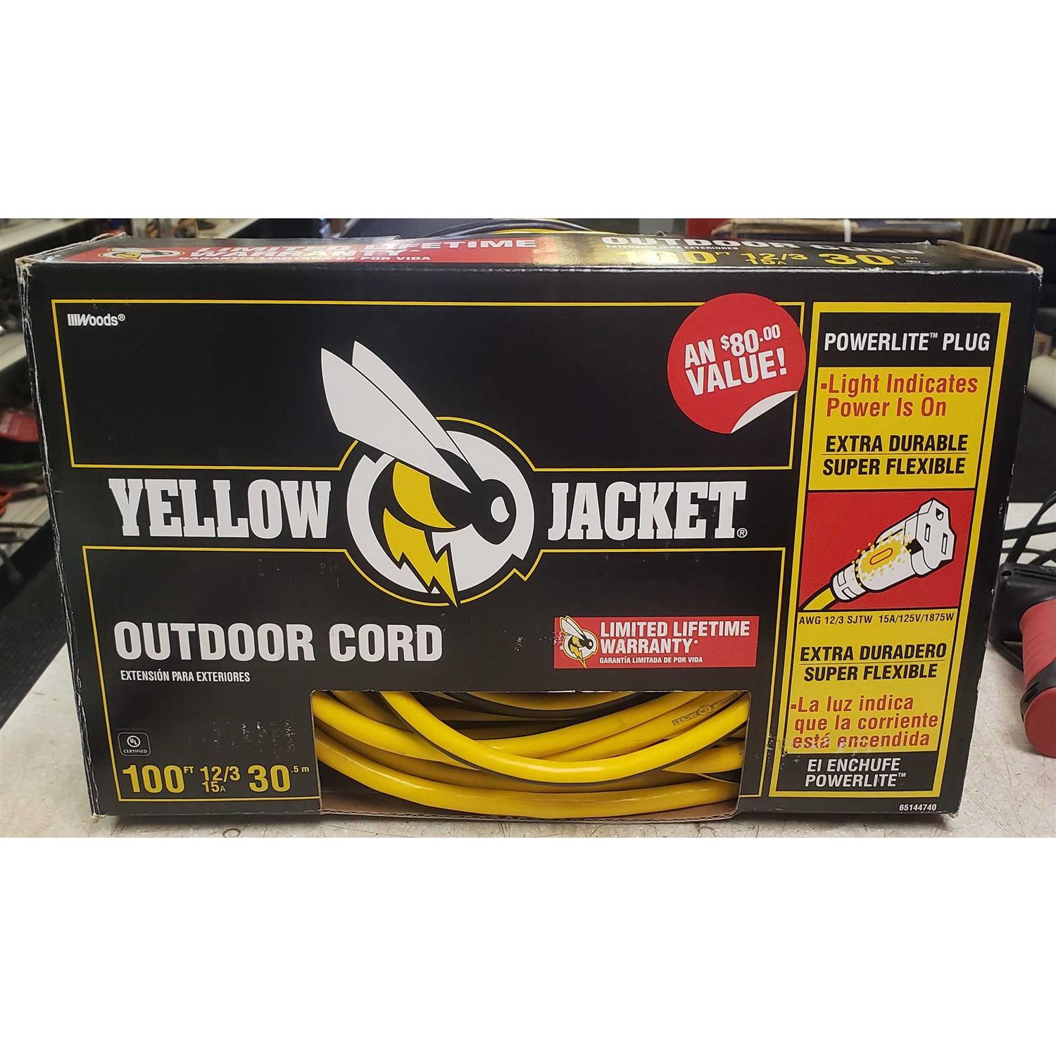 Yellow Jacket 100-ft. Outdoor Extension Cord w/ Lighted Ends - Image 5