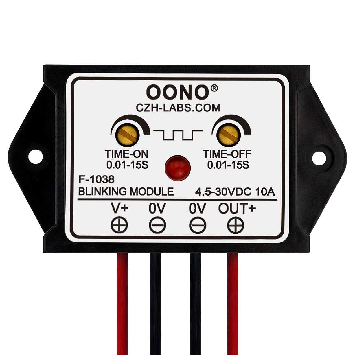 OONO DC 4.5-30V 10Amp Blinking Flasher Module