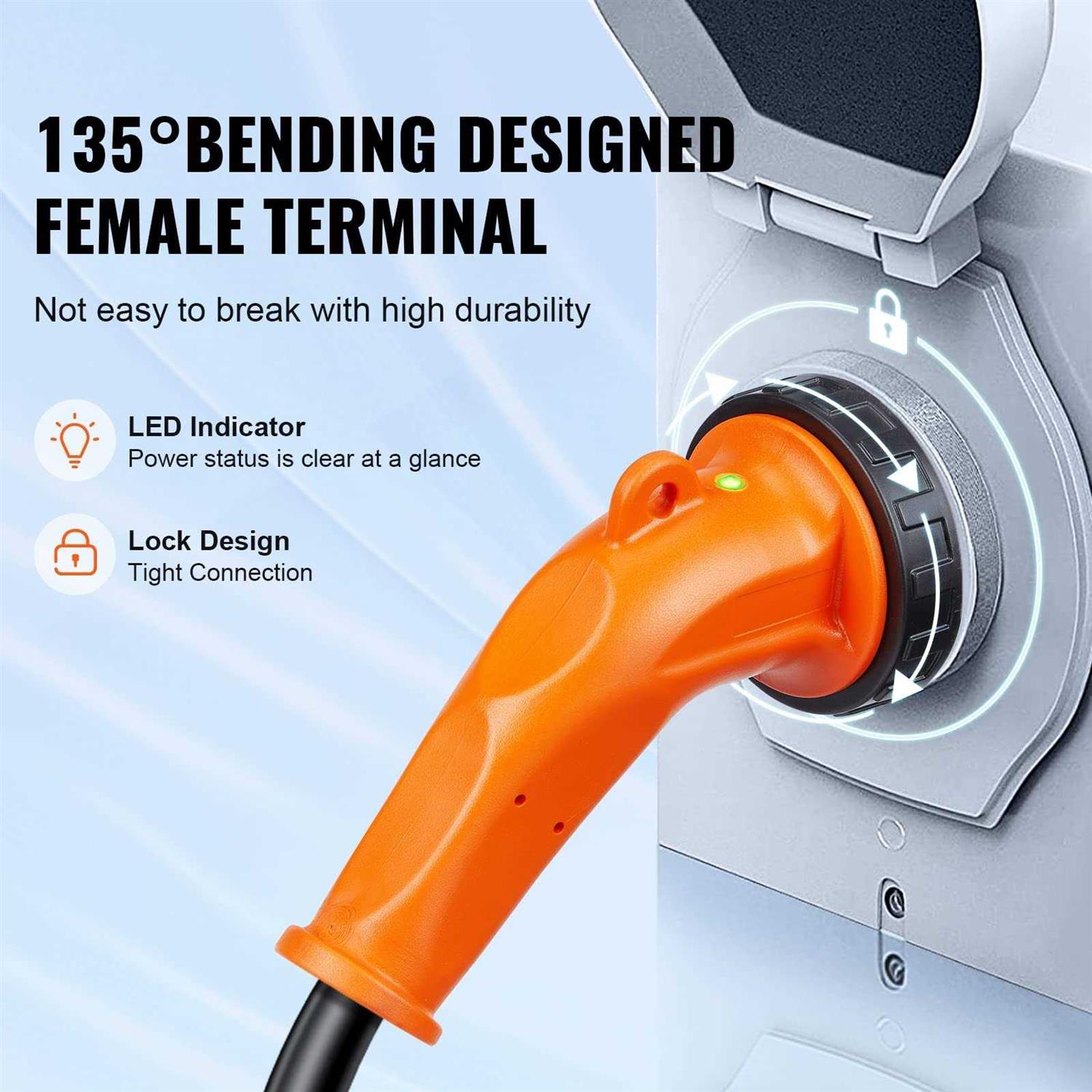 VEVOR RV Power Cord 50 Amp Heavy Duty STW 6/3 + 8/1 Generator Cord - Image 3