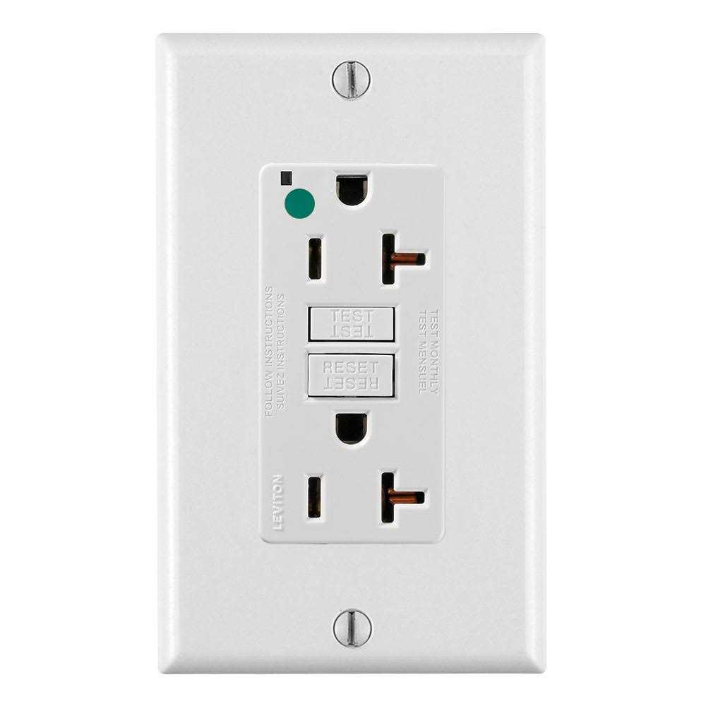 Leviton GFNT2-HGW Self-Test GFCI Receptacle