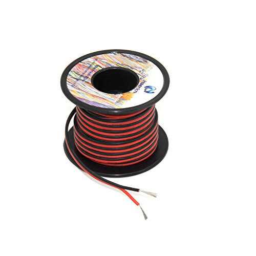 Haerkn awg Silicone Electrical Wire 2 Conductor Parallel Wire line 60ft Gauge Soft and Flexible Hook Up Oxygen Free Strands - Image 4