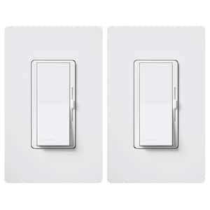 Lutron Diva LED+ Dimmer Switch for Dimmable LED Halogen/Incandescent with Wallplate DVWCL-6PK-WH - Image 2